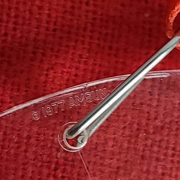 10 Vintage Amsun Santa Christmas Ornament Acrylic 1977 - 1979.Great condition Ornaments